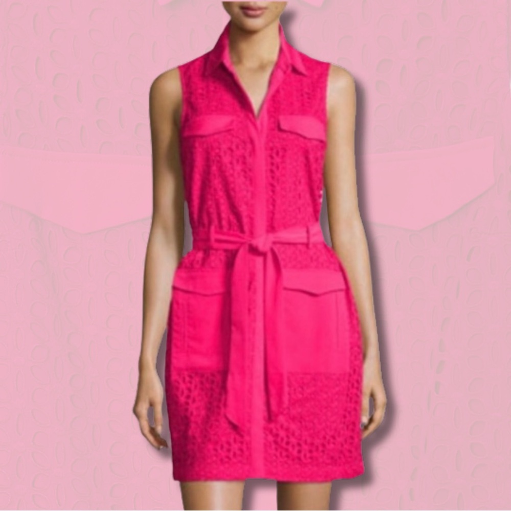 CeCe Bold Pink Blouse